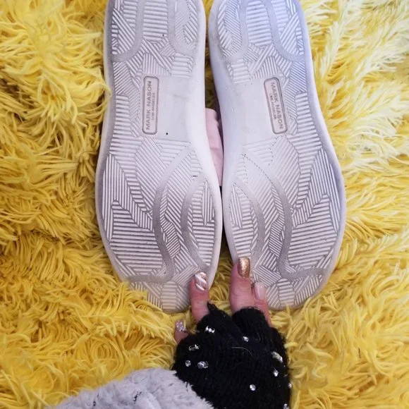 Mark Nason Pink Bow Leather Slip On Shoes - Picture 6 of 6